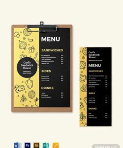 Costum Cheese Menu Template Word