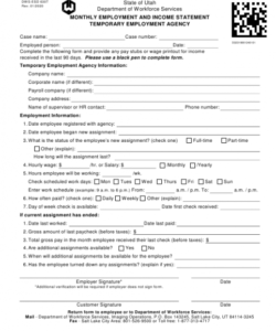 Editable Employment Agency Application Form Template Word