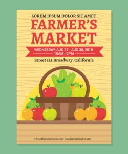 Editable Farmers Market Poster Template  Example