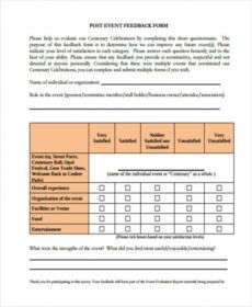 editable feedback form templates post event feedback form template