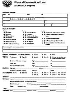 editable physical exam form design templates for pdf and words employee physical form template pdf