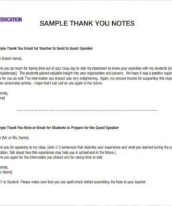 Speaker Request Form Template