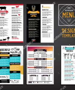 Free Cafeteria Menu Template Pdf Sample