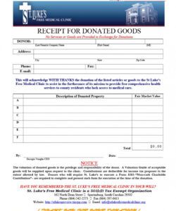Free Non Profit Donation Form Template Excel Sample