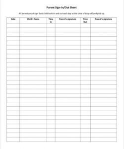 Free Parent Volunteer Form Template  Example