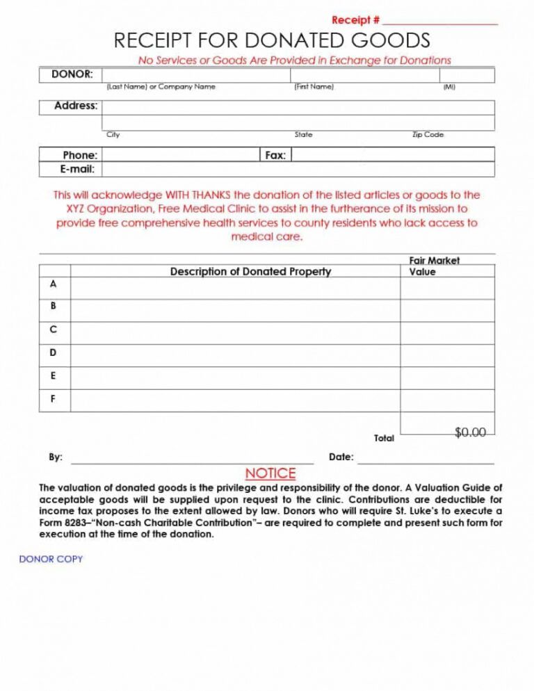 Non Profit Donation Form Template Excel Sample Minasinternational