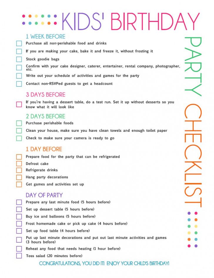 Party Planning Menu Template Doc