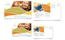 sample assisted living postcard template  word &amp;amp; publisher assisted living menu template