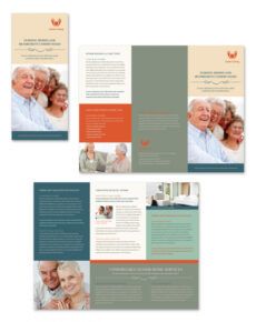 sample senior housing tri fold brochure template assisted living menu template