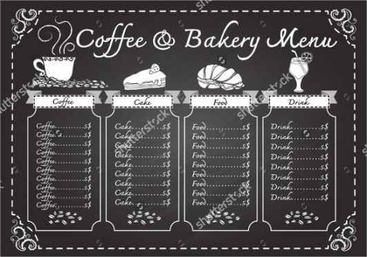 Best Chalkboard Restaurant Menu Template Pdf Sample