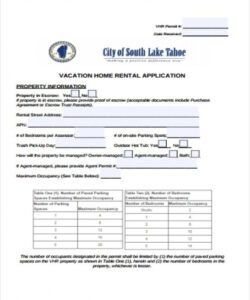 Best House Rental Application Form Template Doc Example