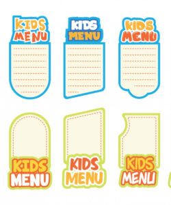 Costum Kids Menu Games Template Excel Example