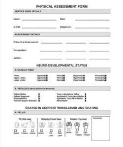 Free Fitness Assessment Form Template Doc Example