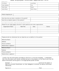 New Employee Data Form Template Excel Example