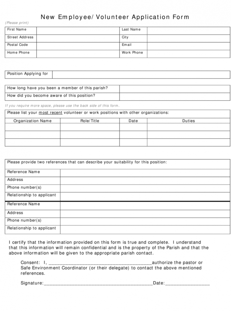 New Employee Data Form Template Excel Example | Minasinternational