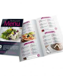 Printable A La Carte Menu Template Pdf Sample