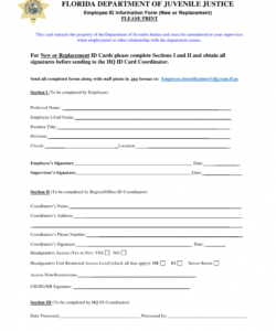 Printable New Employee Data Form Template Pdf Sample