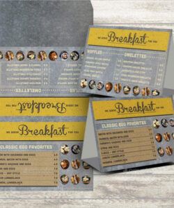 Printable Simple Breakfast Menu Template Doc