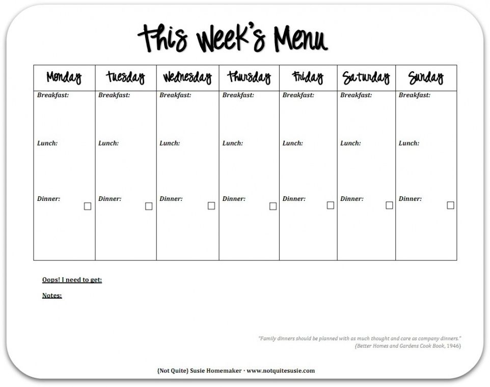 Professional Monthly School Lunch Menu Template Pdf Example