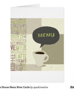 Coffee House Menu Template Doc