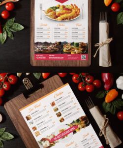 Editable Food Catering Menu Template Pdf Example