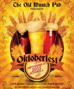 Editable Oktoberfest Menu Template Pdf Example