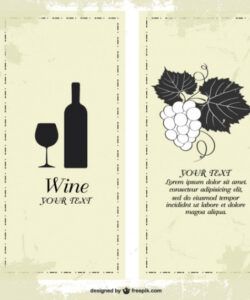 Editable Wine Dinner Menu Template Doc Example