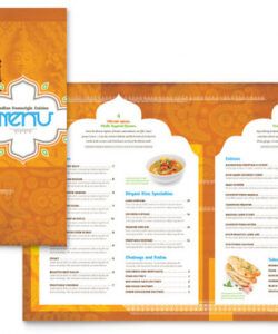 Free Family Restaurant Menu Template Doc Sample