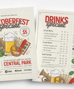 Free Oktoberfest Menu Template Pdf Example