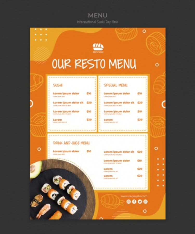 Concession Stand Menu Template