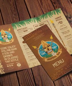 Printable Hawaiian Menu Template Doc Sample