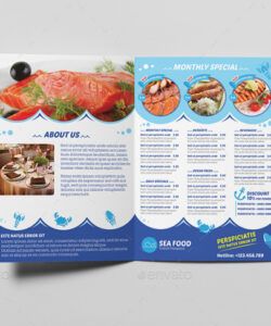 Printable Seafood Restaurant Menu Template