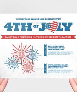 Professional 4Th Of July Menu Template Excel