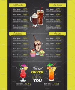 Professional Appetizer Dessert Drink Menu Template Pdf Example