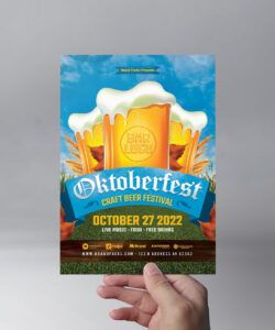 Professional Oktoberfest Menu Template Excel Sample