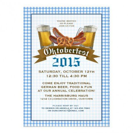 Professional Oktoberfest Menu Template Word Sample