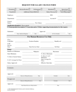 Basic Payroll Change Form Template Excel Sample