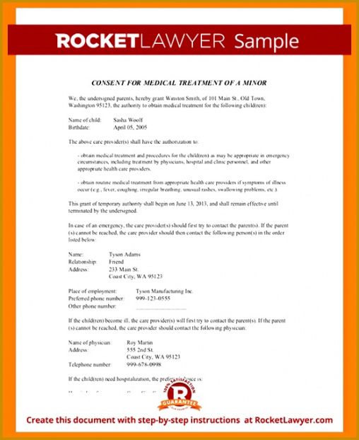 Best Consent To Treat Form Template Doc Sample