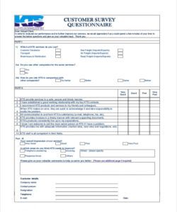 Costum Customer Feedback Form Template Word