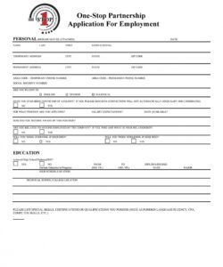 Editable Hiring Form Template