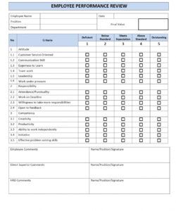 Employee Form Template Pdf Example