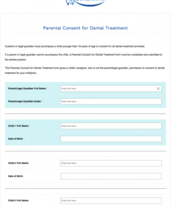 Free Consent To Treat Form Template Doc Sample