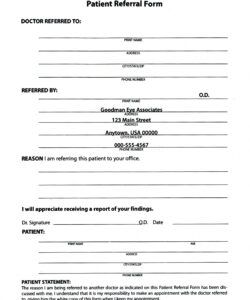 Patient Update Form Template Excel Example