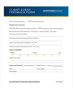 Printable Customer Feedback Form Template Pdf Example