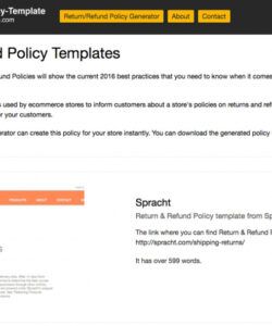 Printable Return Exchange Form Template Word