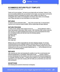 Printable Return Exchange Form Template Word Example