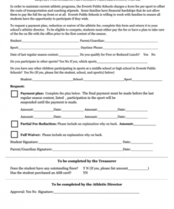 Printable Sports Waiver Form Template Doc Example