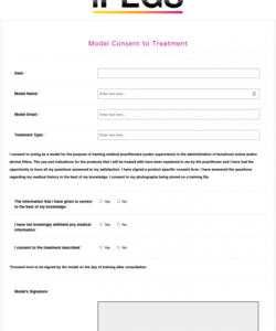 Professional Consent To Treat Form Template Pdf