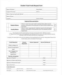 Professional Request For Funds Form Template Excel Example