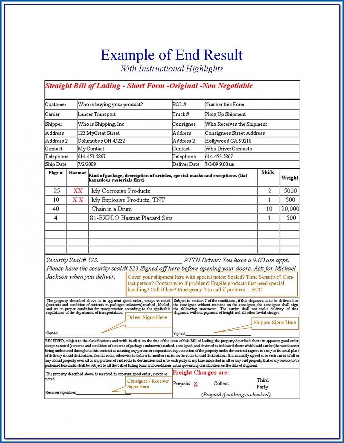 Blank Fedex Shipping Form Template